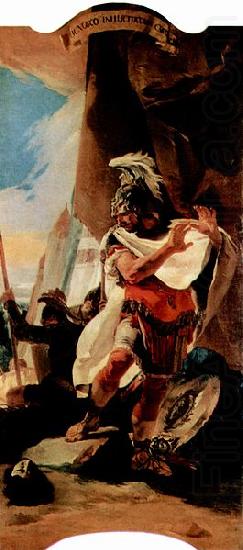 Giovanni Battista Tiepolo Hannibal betrachtet den Kopf des Hasdrubal china oil painting image